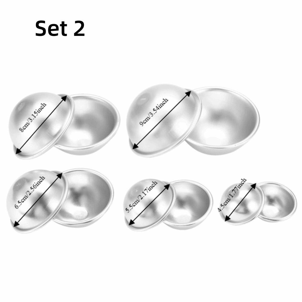 Ball Shape DIY Cake Mould Tools Silvery White Soap Making Molds Spa Crafts Making