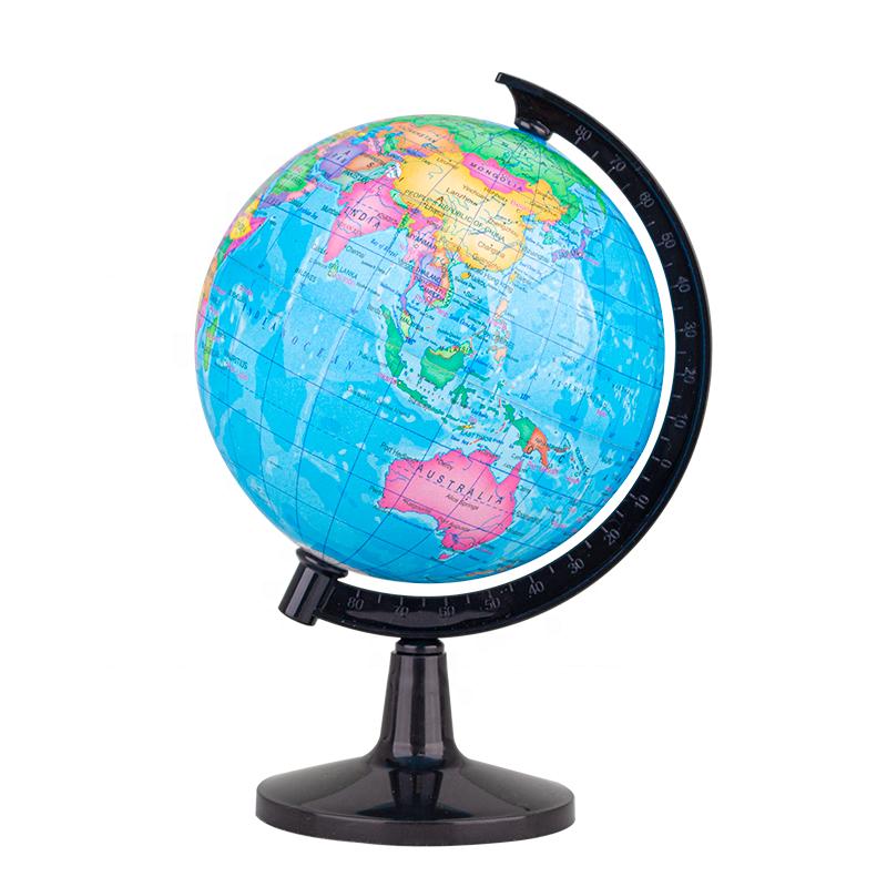 Plane World Area Physical Political Globe for Geography