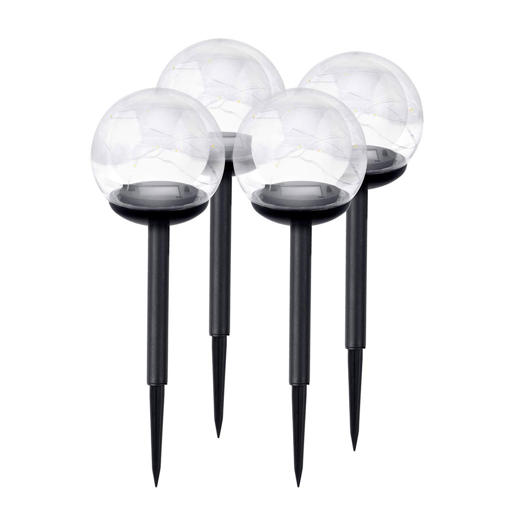 Solar Lamp, Transparent Ball, 4 Pcs. Ilumen Ls-103