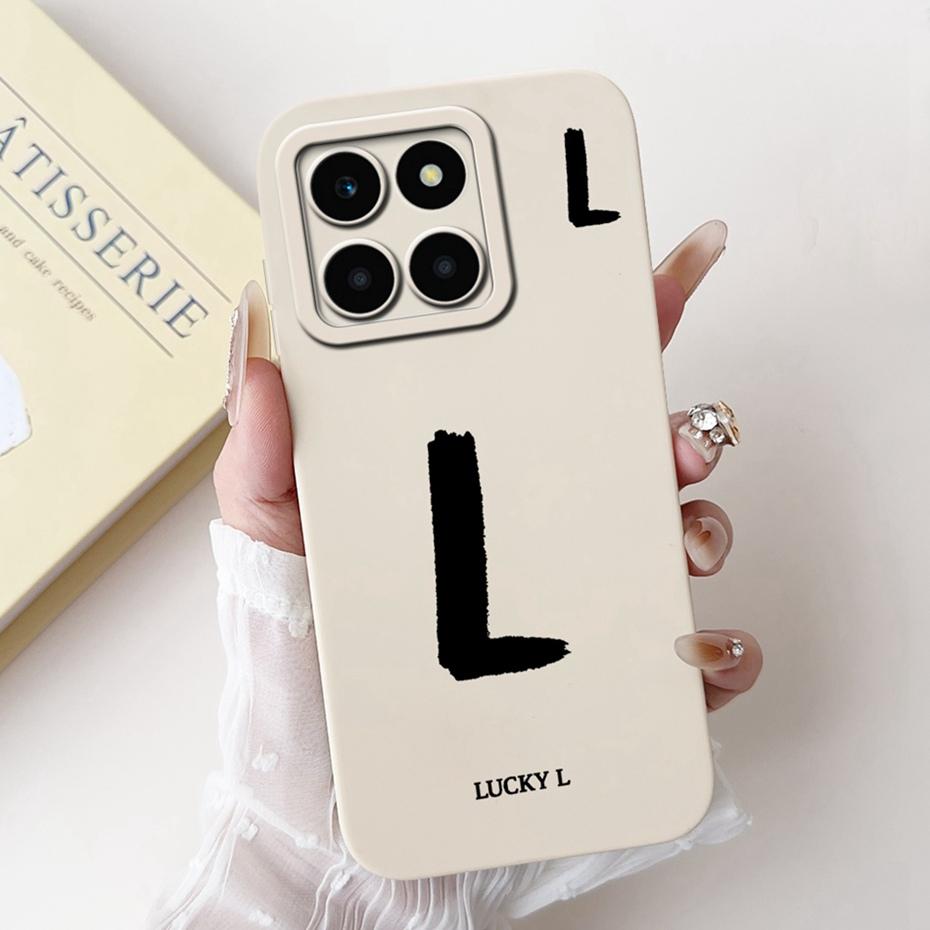 New Fashion Letter Phone Case For Honor X6a Plus HonorX6a Soft Silicone Shockproof Cover For Honor X6a X 6a Plus Cases Bumpers