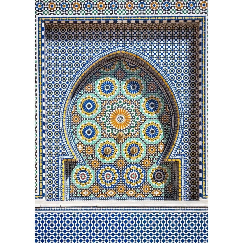Moroccan Door Arab Canvas Print Islamic Muslim Wall Architectural Wall Art Poster for Living Room Bedroom Eid Al-Fitr Home Decor