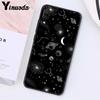 Yinuoda schwarz weiß Mond Sterne Weltraum Mädchen Reise Flugzeug Handyhülle für Xiaomi Redmi Note 7 8T Redmi 5plus 6A Note8 4X Note8Pro