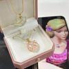 Lovely Necklace for Women Girls Jewelry with Wire Wrapped Heart Pendant Necklace