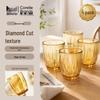 VISIONS Diamantmuster Borosilikatglasbecher (4 Packung)