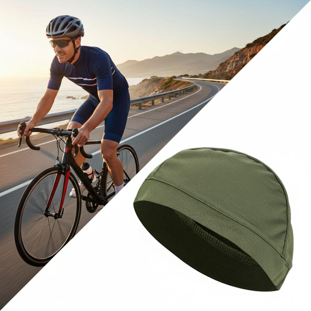 2 PCS Breathable Cycling Cap Wicking Cycling Skull Cap Soft Helmet Liner  For Outdoor Sport