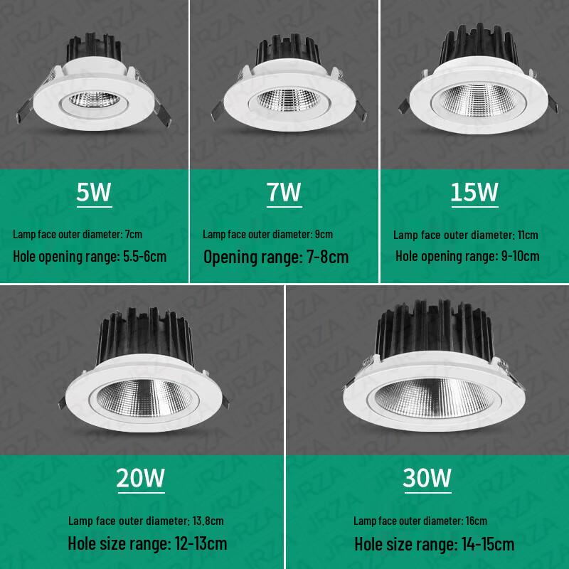 Jingruizhian LED Adjustable Embedded Spotlight