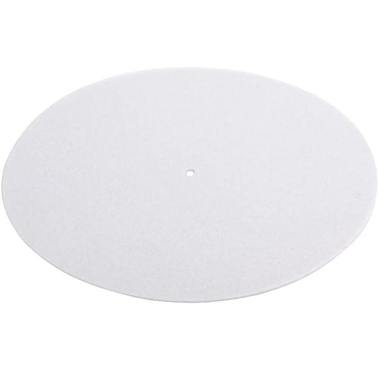 12-Zoll, 2-mm Plattenteller-Anti-Rutsch-Matte, Wollmatte, Stoßabsorbierende Plattenmatte für LP-Vinyl-Schallplatten und Plattenspieler