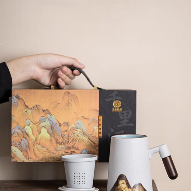 Sushic Ceramic 'Thousand Miles' Hand-Painted Tea Cup