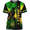 Men's Short Sleeved O Neck T-shirt Mexico World Cup Jamaica Themed Football 3D Printed Sports Casual Top