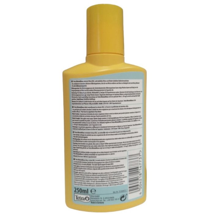 Produit Liquide Pour Aquariums - Tetra - Nitrate Minus - 250 Ml - Multicolore - Poisson D'eau Froide