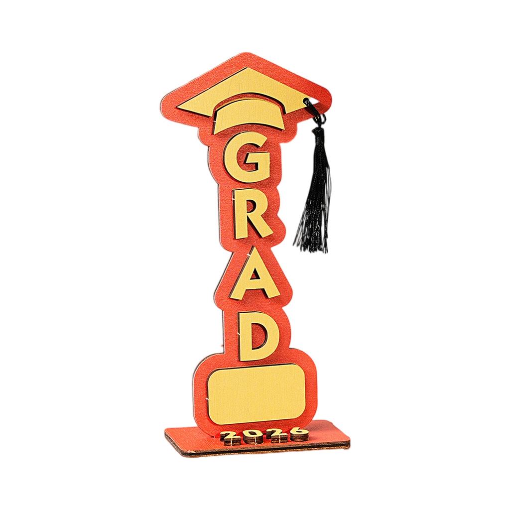 Three Dimensional 2026 Graduation Wooden Holiday Decoration Ornaments Graduation Gifts
