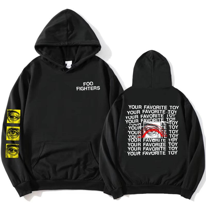

Foo Fighters Your Favorite Toy Hoodies Fleece Long Sleeve Male Hooded Sweatshirts Rock Band Design Graphic Merch XXXL