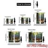 2pcs   2D FLAT PRINTING Curtains (Without Rod) Sunlit Deer Duo Modern Modern Curtains Versatile Fabric Curtains Versatile All