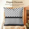 Arabic Keffiyeh Traditional Cushion Cover Natural Linen Organic Fabric Double-Sided Printing Sofa Home Decor Gift Pillow Case