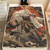 1Pc Cartoon Print Flannel Blanket, High Quality Comfortable for All Seasons, Home Decor, Warmth and Comfort, Perfect for Christmas Birthday Gift