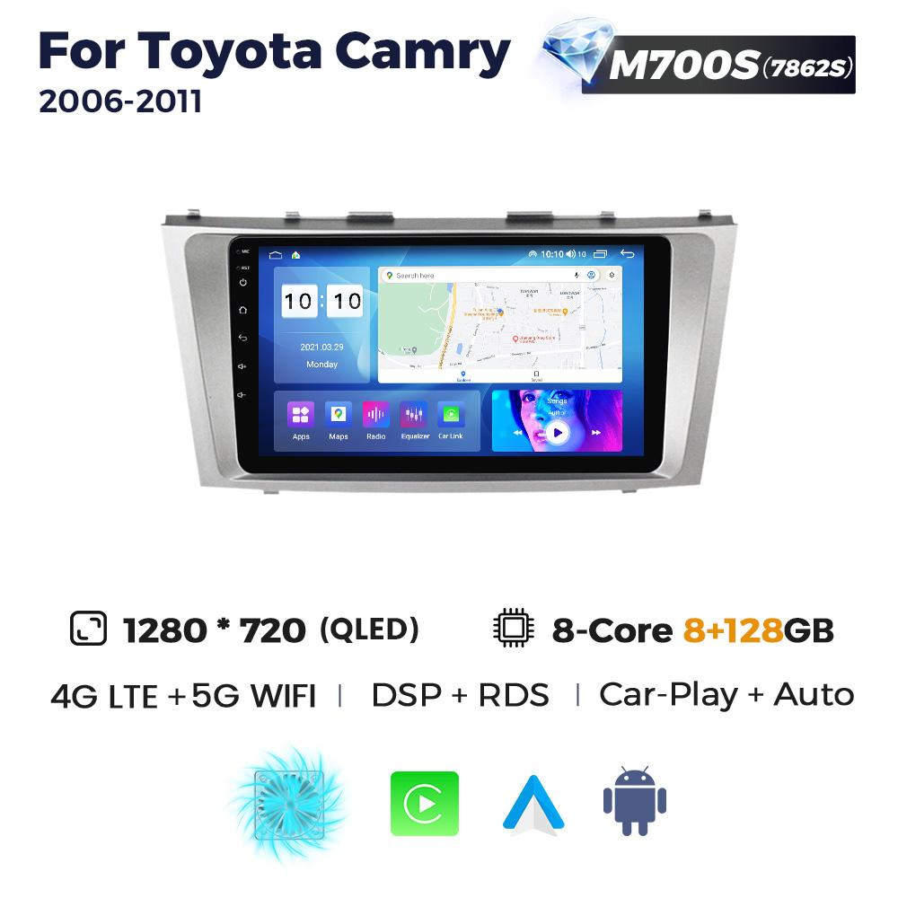 Navifly 2Din Android Car Radio For Toyota Camry 7 XV 40 50 2006-2011 Multimedia Video Player GPS Carplay Auto Stereo Head Unit