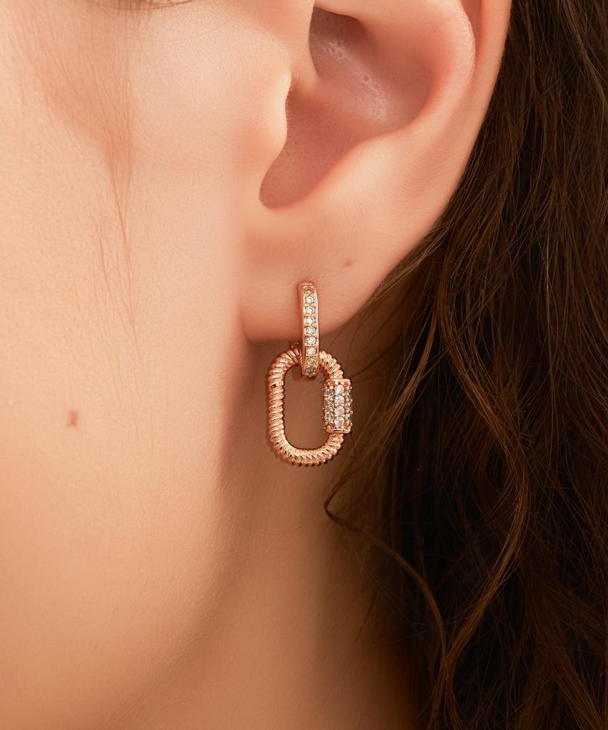 Ellejewelry 14K Gf Bella Rope Drop Earrings Elgpee578