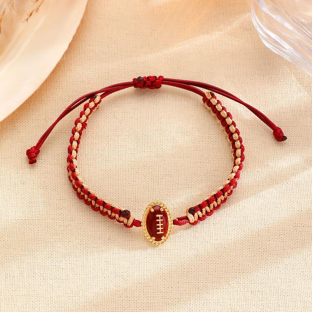 Hand-woven Sports Bracelet Adjustable Nylon Cord Bracelet Sports and World Cup Bracelet