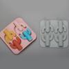 Chocolate Candy Sugar Craft Paste Mold Silicone Cactus Shape Mold Household Candle Molds DIY Handmade Halloween Theme