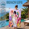 Colorful Kpop Cartoon Beach Towel, Microfiber Beach Towel, Perfect For Pool, Beach, Travel, Home Decor Beach Party Fan Gifts