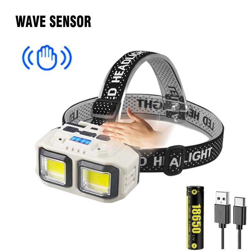 Super Bright Led Headlamp Use 18650 Battery Rechargeable Fishing Headlight Outdoor Hunting Camping Waterproof Head Light