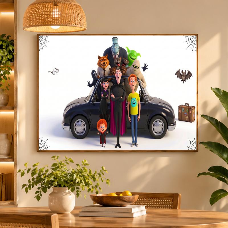 5D Diamond Painting Hotel Transylvania DIY Full Drill Diamond Art Kit Home Decoration
