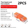 1/2/4Pcs 2/3/4 In And 2/3/4 Out Cmk 64 Quick Lever Wire Connectors For Compact Plug Male Female Terminals Universal Blocks