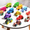 Montessori Wooden DIY Car Toys for Children Unpainted Cars Model Painting Doodle Art Unfinished Crafts Preschool Educational Toy