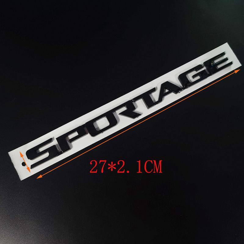 

Автомобильный значок на хвосте Подходит для черного логотипа Souranto Sportage R Smart Run Cerato tail черный логотип Английские буквы sportage