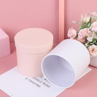 1Pc Round Flower Paper Gift Box, Bucket Shape Party Favor Box For Gift Packaging, Birthday Wedding Decor