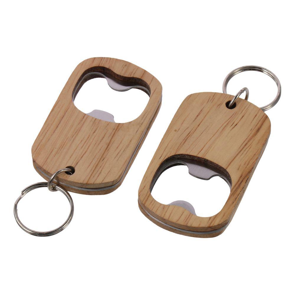 

Unfinished Bottle Opener Blanks Key Chain Party Favors Wooden Keychain Craft Supplies