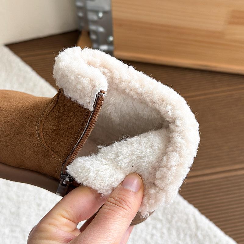 Girls' Plus Velvet Winter Snow Boots