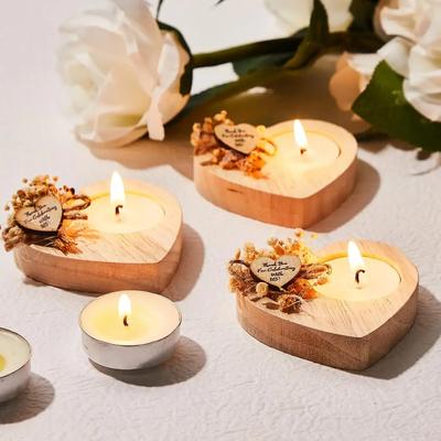 Cute Love Heart Shape Candlestick Creative Aromatherapy Candle Holder Desktop Decoration Birthday Gift Ornament For Christmas