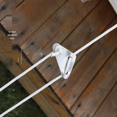 Outdoor Awning Pole Rope - 4mm & 5mm Thick Windproof with Buckle, Tent Rope, Clothesline, Bundling Rope