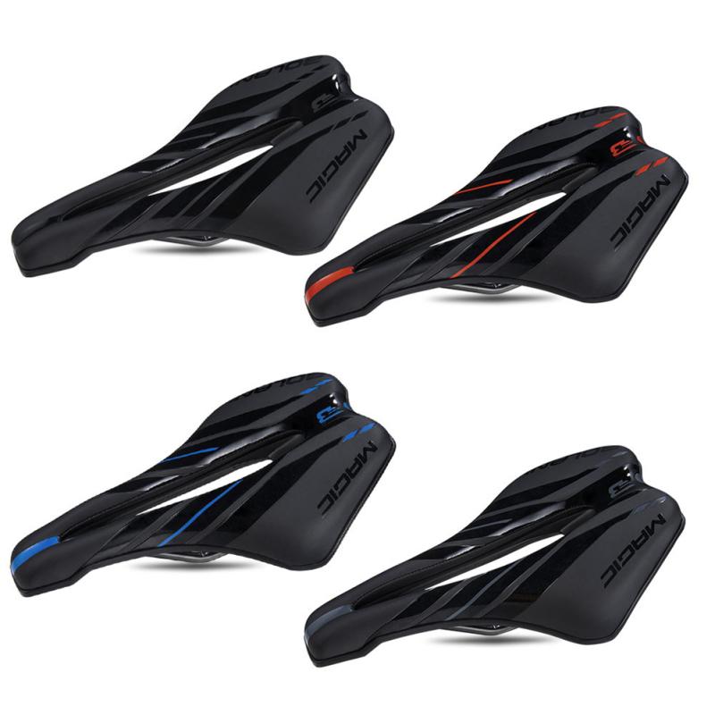 Mountain Bike Seat Cushion Ergonomic Hollowed Comfortable Breathable Waterproof Shock Absorption