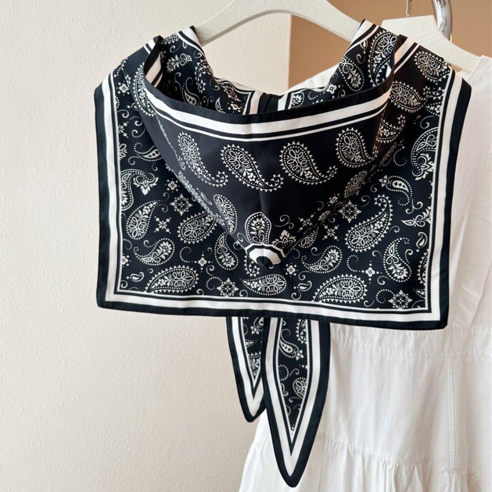 Windproof Summer Hooded Silk Shawl Sun Protection Silk Scarf Hat Sunscreen Scarf Lady