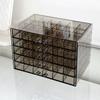 120Grids Jewelry Transparent Box Drawer Style Nail Art Organizer Box Jewelry Storage Box  Vanity