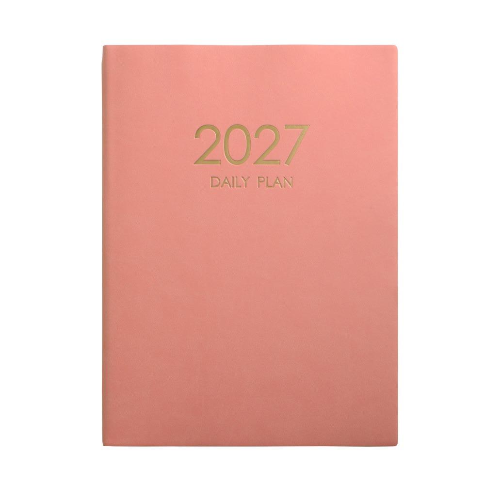 PU Daily Plan Notebook Hardcover Schedule Planner New Hardcover Planner  Office Planning