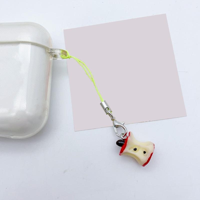 Multi Color Phone Lanyard Fruit Shapes Pendant Wrist Strap Detachable Phone Chains Keyring Portable Accessory for Women