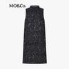 Elegant A-line Mock Neck Mini Dress