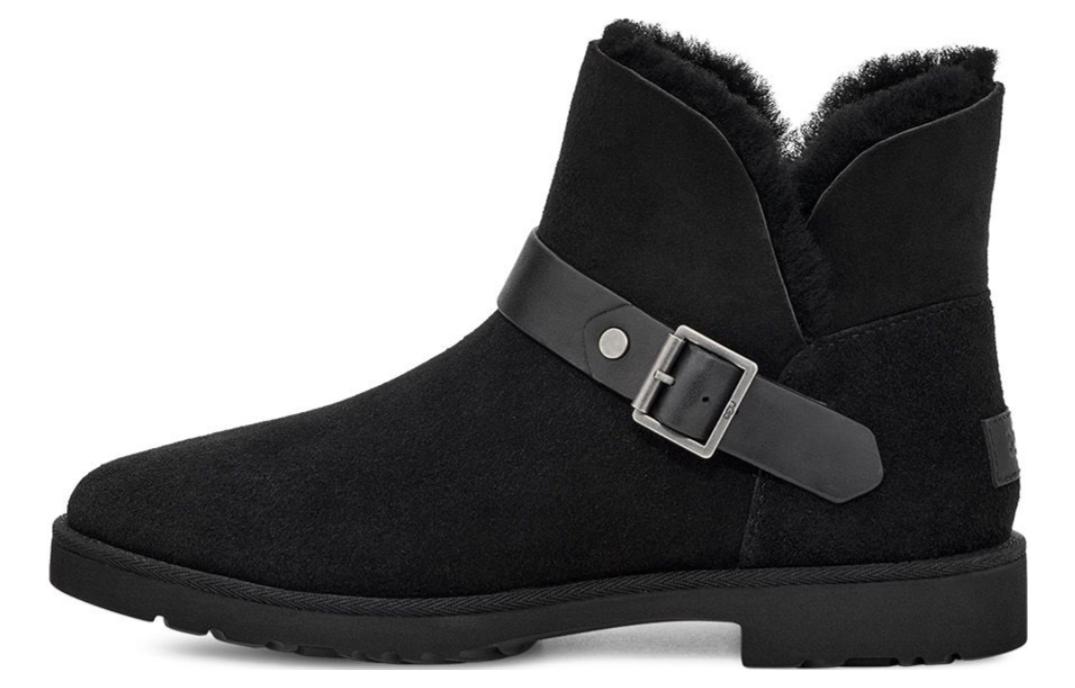 UGG Romely Short Buckle Boot  Black  Women s 1132993-BLK 36