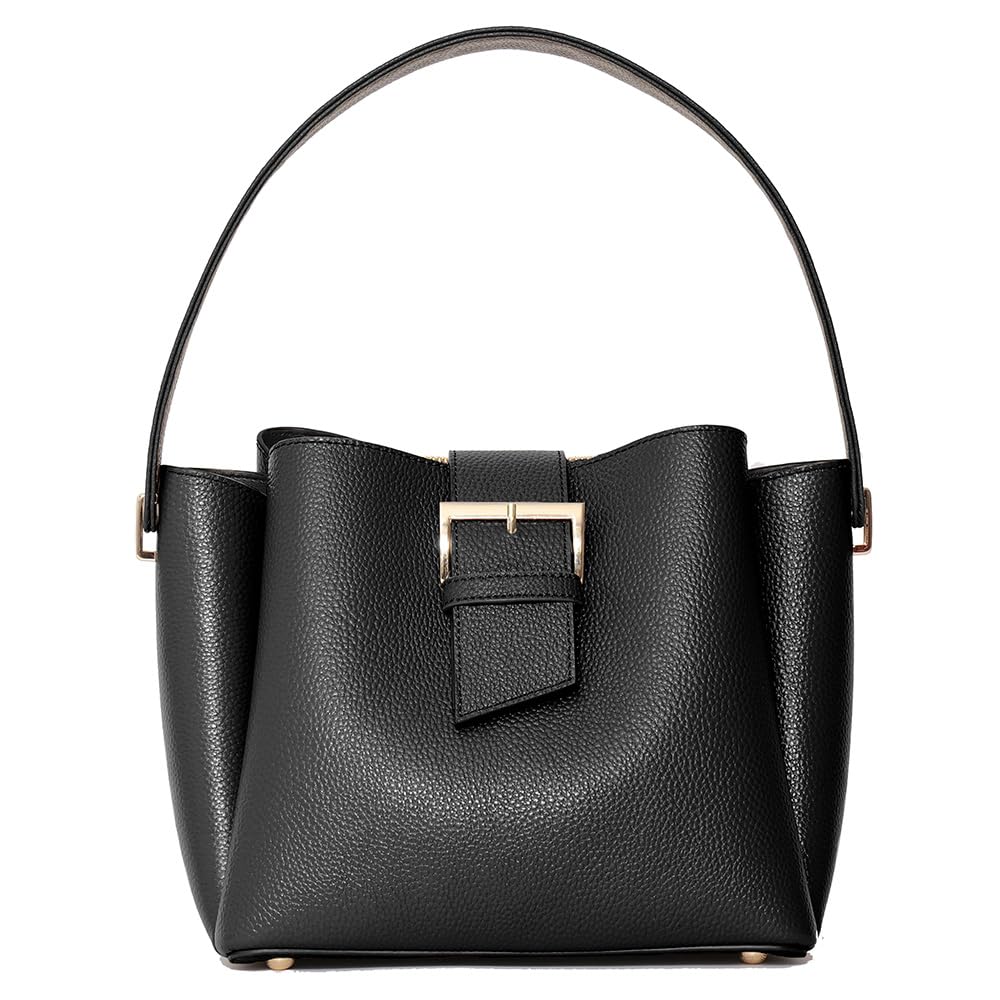 

Tote Flap Genuine Black [REAIMER] Women s Bag, Small, Formal, Simple, Belt, Leather, чёрный