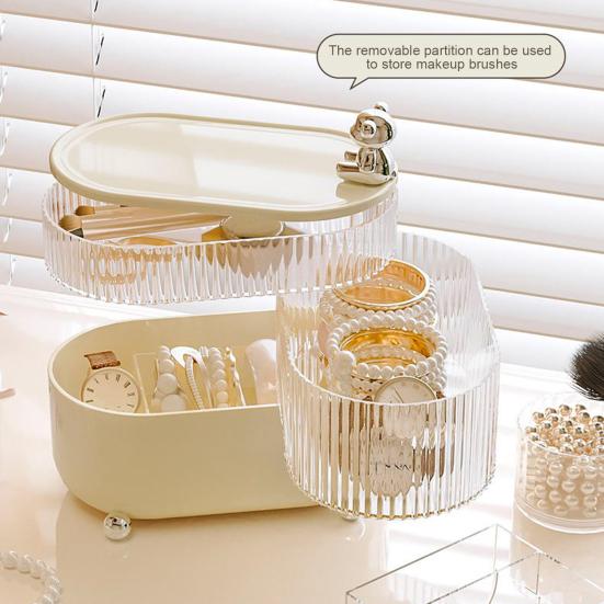Multi-functional Storage Box 45720 Layers Rotatable Dust-proof Home Office Bathroom Countertop Cosmetic Jewelry Stationery