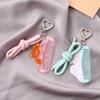 With Keychain Makeup Comb Bear Cat Hairdressing Combs Portable Acetate Comb Pendant  Household