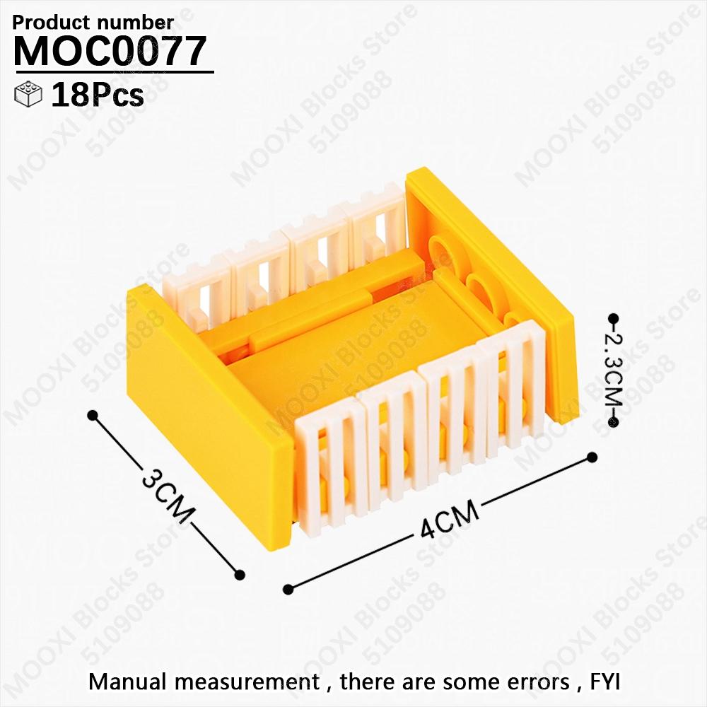 MOOXI City Room Baby Series Bedroom Bathroom Model Playing House MOC Brick DIY Assembled Building Blocks Montessori Toy Kid Gift
