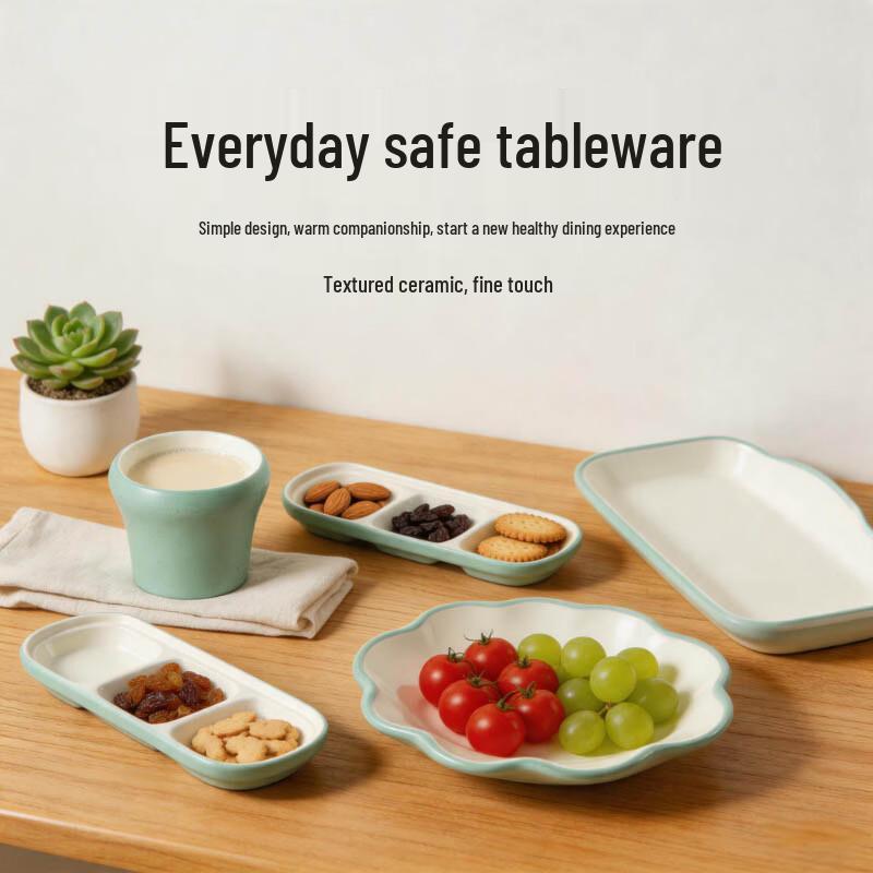 Jinglingxin Commercial Melamine Two-Tone Dinner Plate