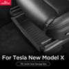 Smabee for Tesla Model X 2023 2024 2025 Under Seat Storage Box Drawer Type TPE Car Tray Organizer Tidying Accessories H2