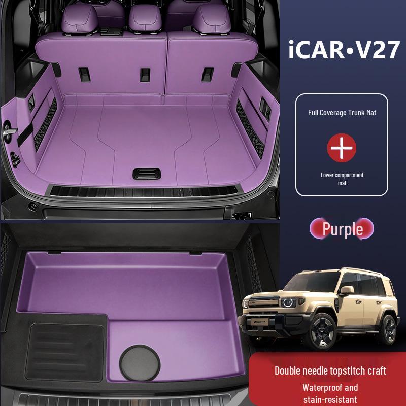 Chery iCAR V27 Trunk Mat: Eco-Friendly, Waterproof, Dustproof Accessory