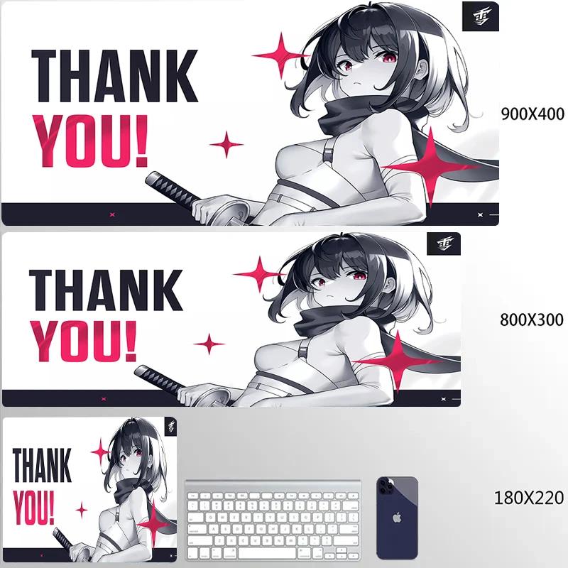 Anime Mauspade Yuki Aim Mauspade HD Druck Großes Gaming-Mauspad Spielzubehör Computertastatur Schreibtischmatte XL Gamer-Mauspad