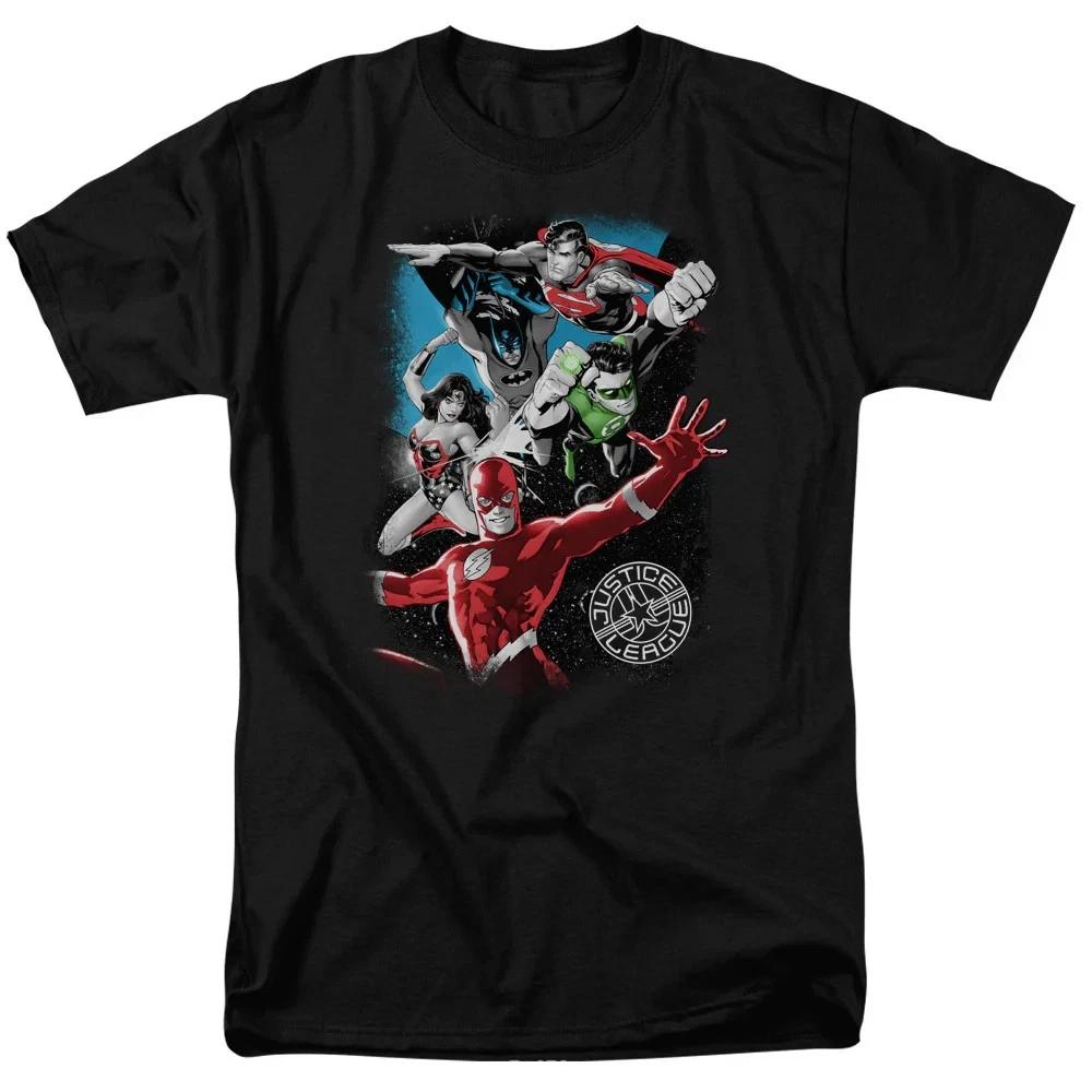 Comics Justice League Galactic Attack Black TShirt S